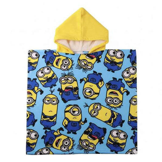 Prosop-Poncho cu Glugă Minions 55 x 77 cm - Acasă și bucătărie, Baie