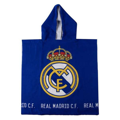 Prosop-Poncho cu Glugă Real Madrid C.F. Albastru 55 x 77 cm - Acasă și bucătărie, Baie