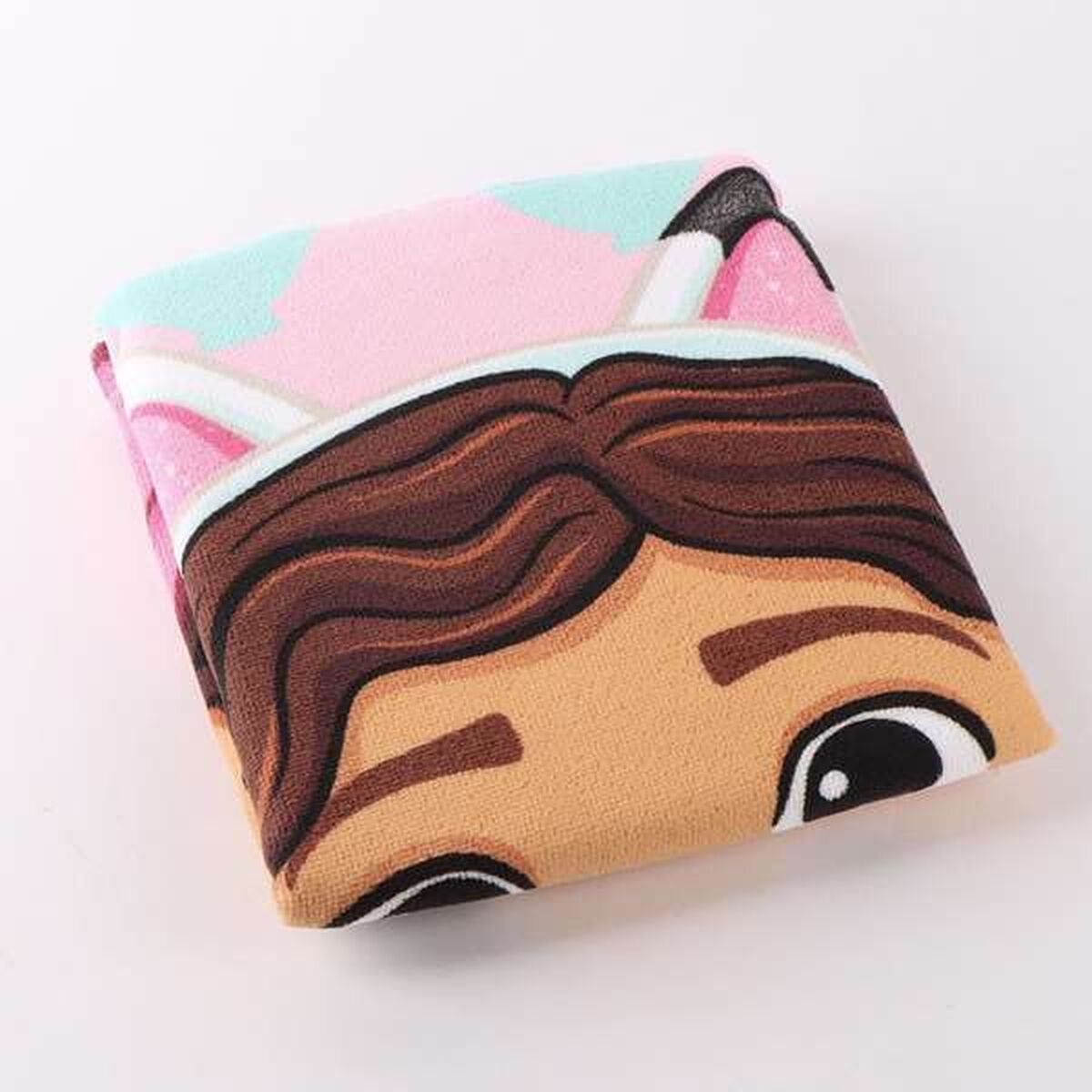 Prosop-Poncho cu Glugă Gabby's Dollhouse Roz deschis 55 x 77 cm - Acasă și bucătărie, Baie