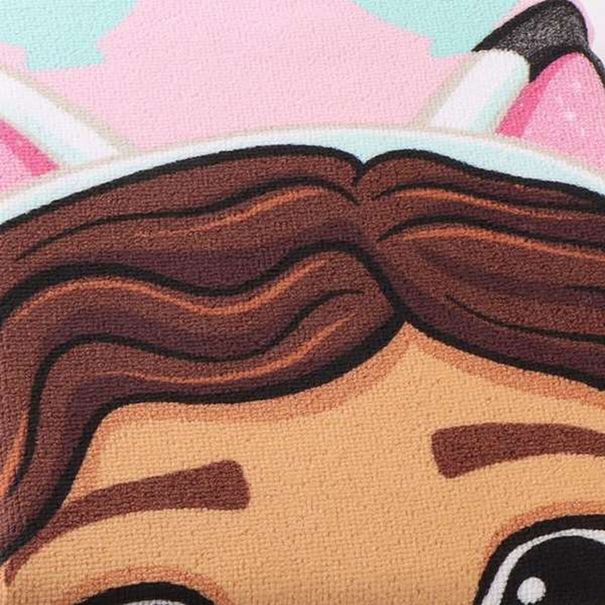 Prosop-Poncho cu Glugă Gabby's Dollhouse Roz deschis 55 x 77 cm - Acasă și bucătărie, Baie