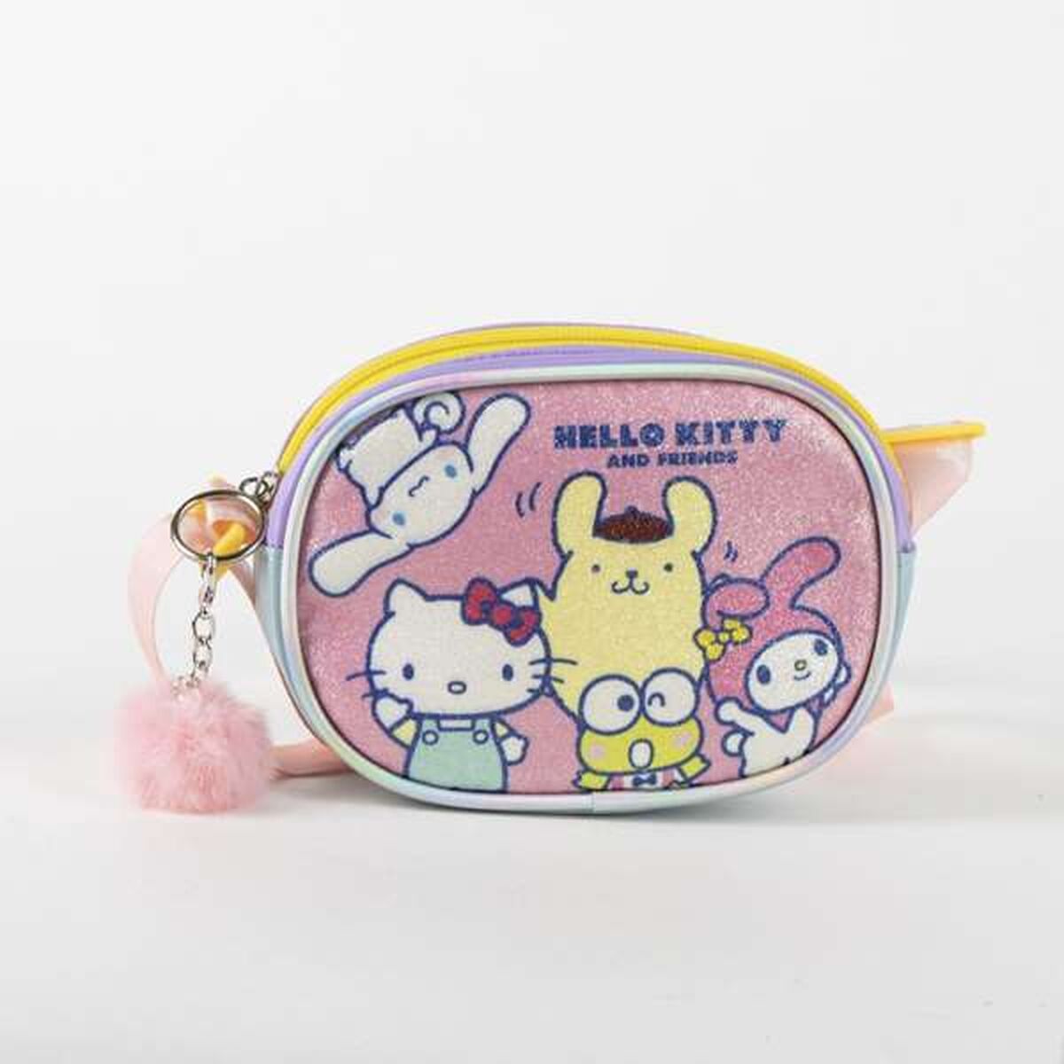 Geantă Bandulieră Hello Kitty Roz 14,5 x 10,5 x 4 cm - Bagaje, Genți de mână