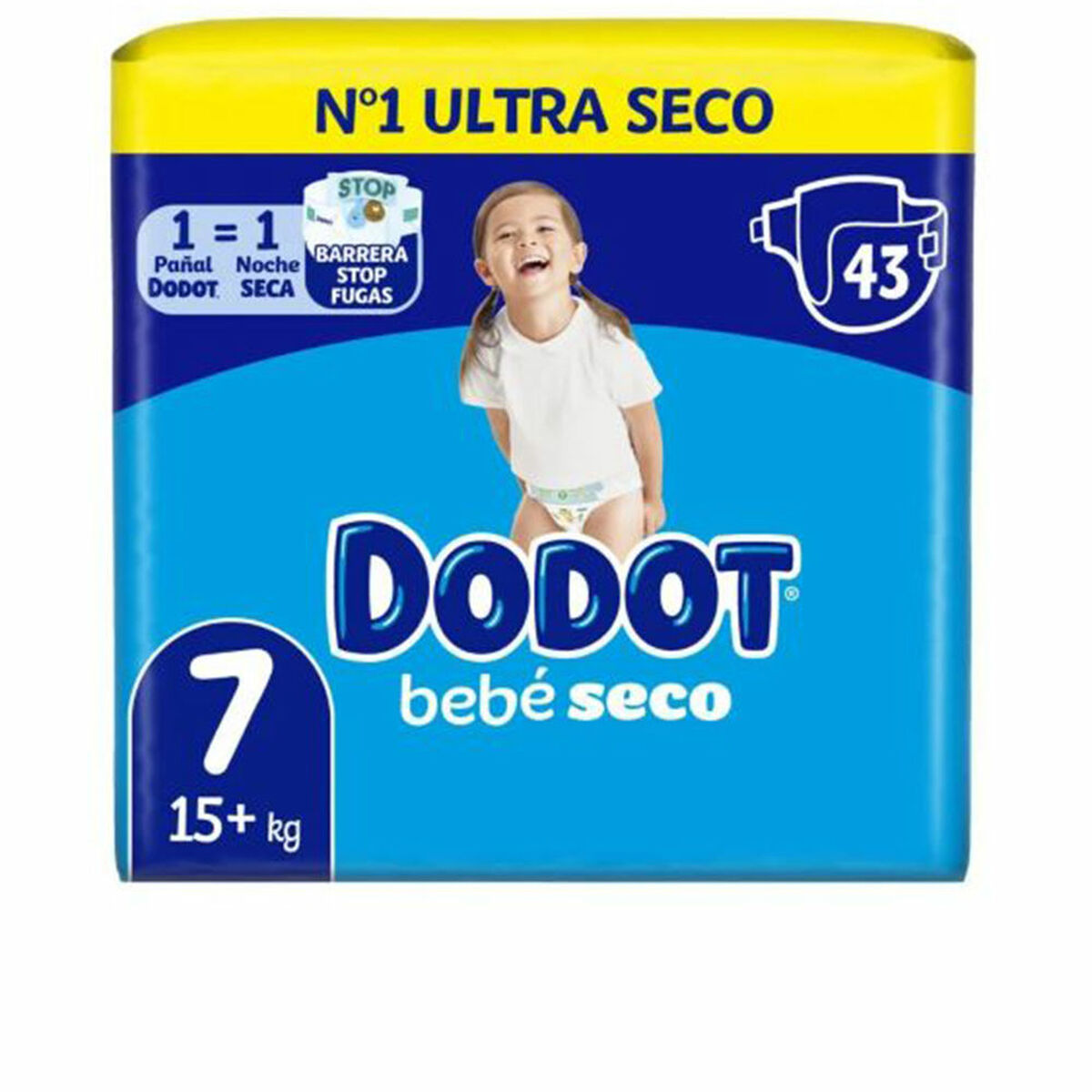Scutece de unică folosință Dodot Etapas 7 (43 Unități) - Sănătate și îngrijire personală, Îngrijirea copiilor și puericultură