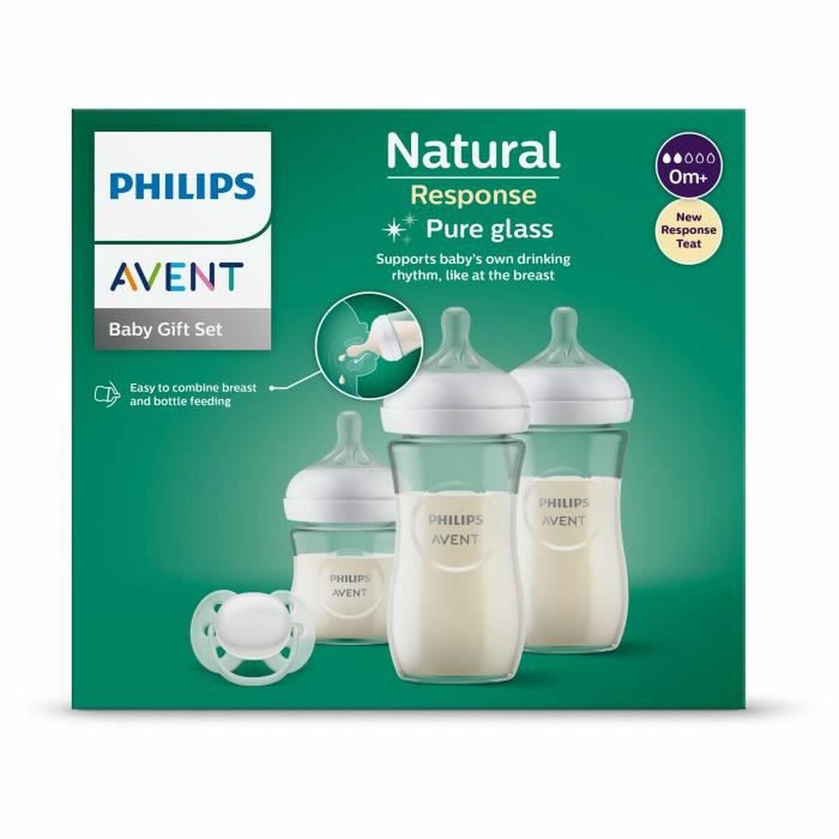 Set de sticle pentru bebeluși Philips Natural 3.0 SCD878/11 - Bebelus, Alăptarea și hrănirea