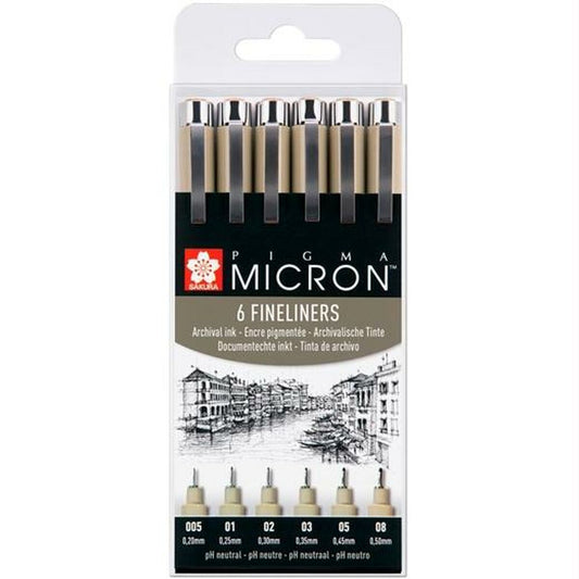 Set de Carioci Talens Sakura Pigma Micron Fineliner Negru - Birou și papetărie, Pixuri, creioane și articole de scris