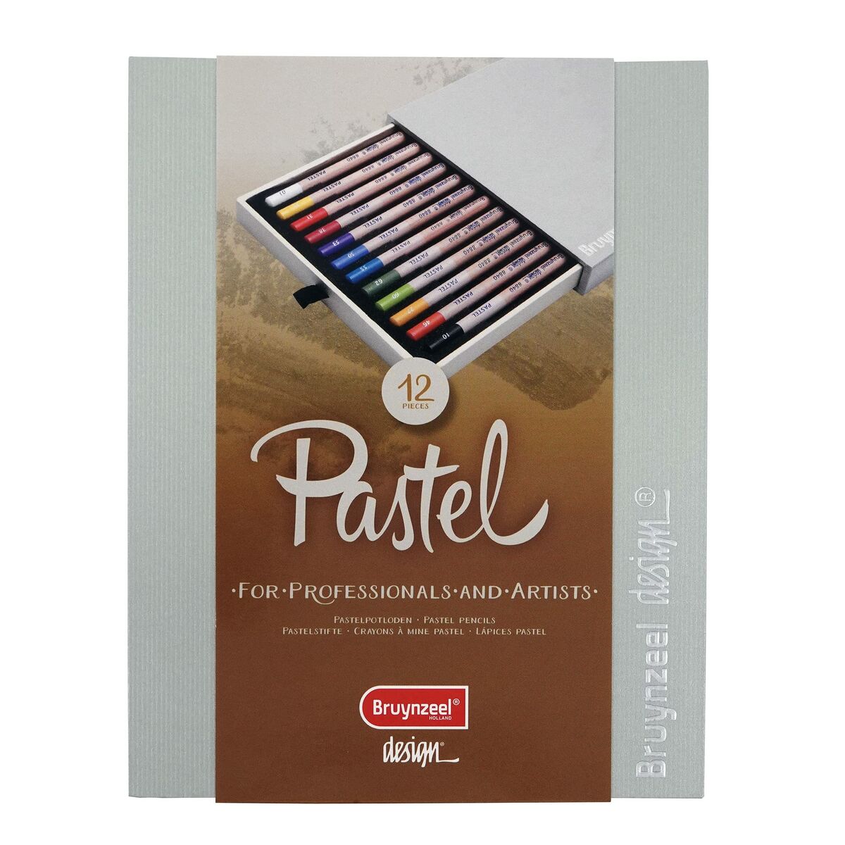 Creion pastel Bruynzeel Design Carcasă 12 Piese Multicolor - Birou și papetărie, Arte și Meserii