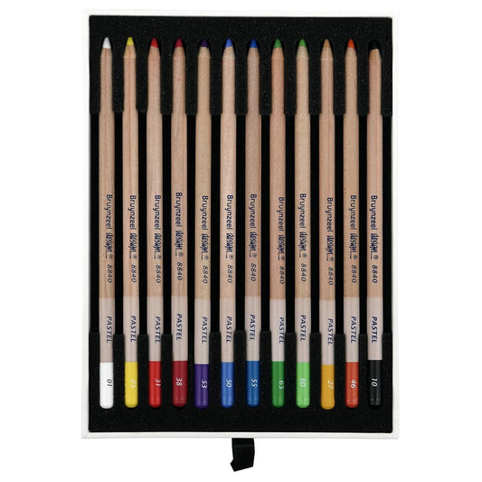 Creion pastel Bruynzeel Design Carcasă 12 Piese Multicolor - Birou și papetărie, Arte și Meserii