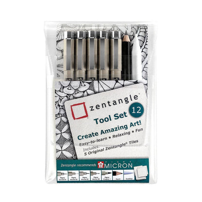 Set pentru desen Talens Sakura Zentangle (12 Piese) - Birou și papetărie, Arte și Meserii
