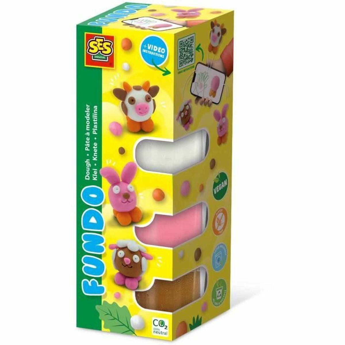 Joc de Plastilină SES Creative (6 Piese) (4 Unități) - Jucarii si jocuri, Activități creative