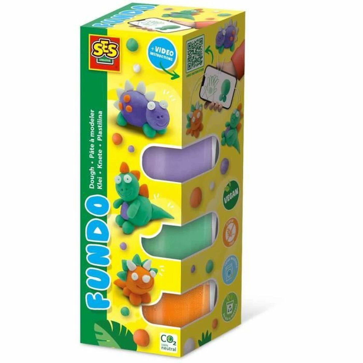 Joc de Plastilină SES Creative (6 Piese) (4 Unități) - Jucarii si jocuri, Activități creative