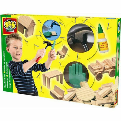 Playset SES Creative Joinery Workshop 57 Piese - Jucarii si jocuri, Păpuși și figurine