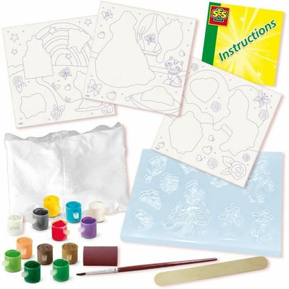 Set pentru desen SES Creative Casting and painting - Birou și papetărie, Arte și Meserii