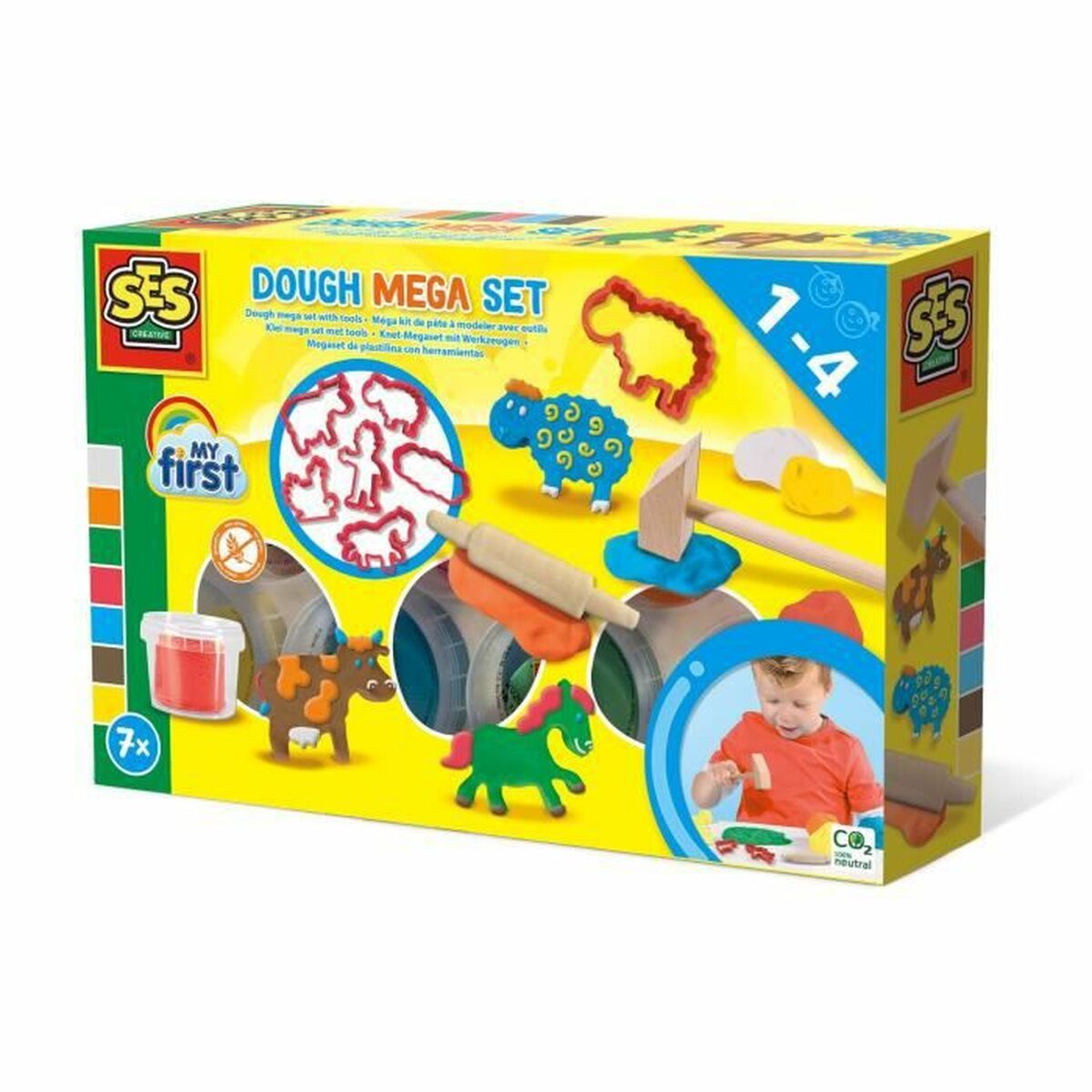 Joc de Plastilină SES Creative My First Fara gluten - Jucarii si jocuri, Activități creative