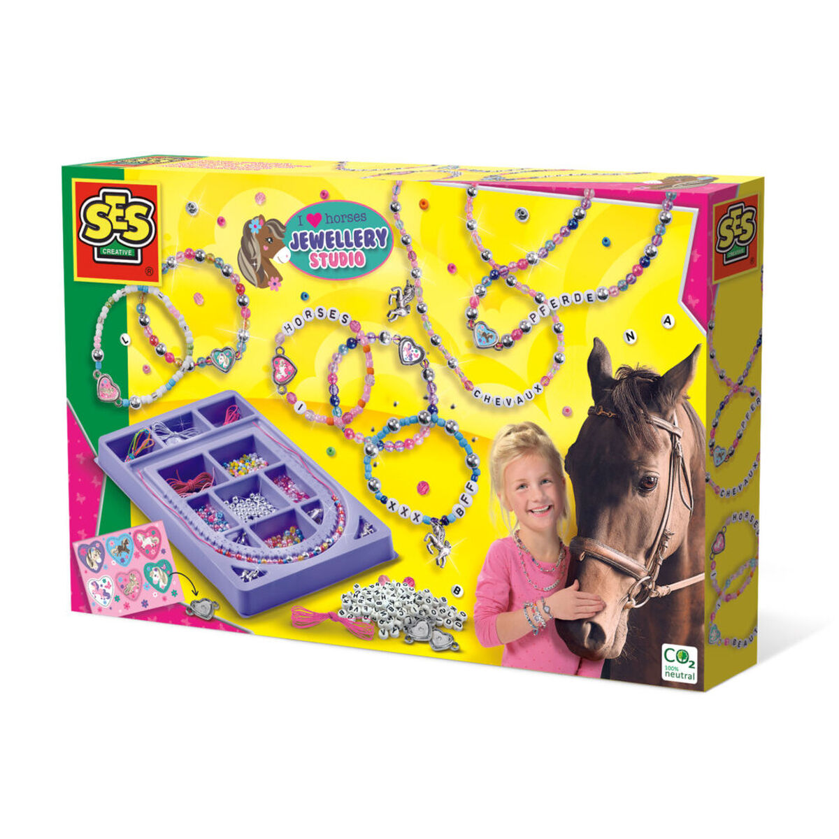 Set de Lucru Manual SES Creative I Love Horses - Jucarii si jocuri, Activități creative
