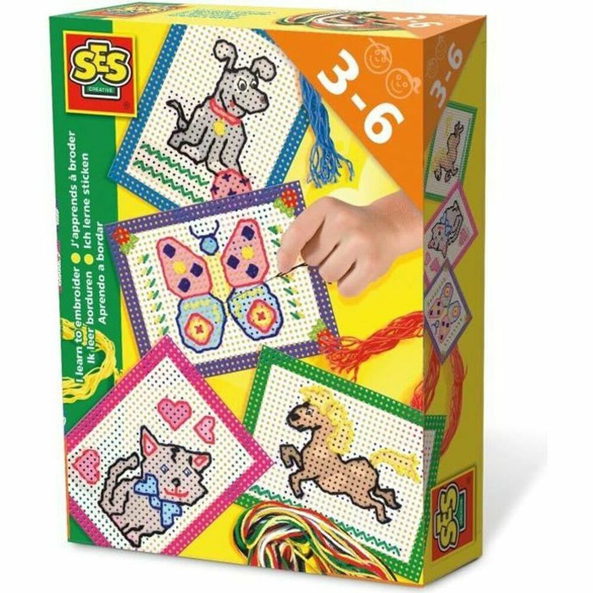 Joc Educativ SES Creative I'm learning to embroider (FR) - Jucarii si jocuri, Jocuri și accesorii