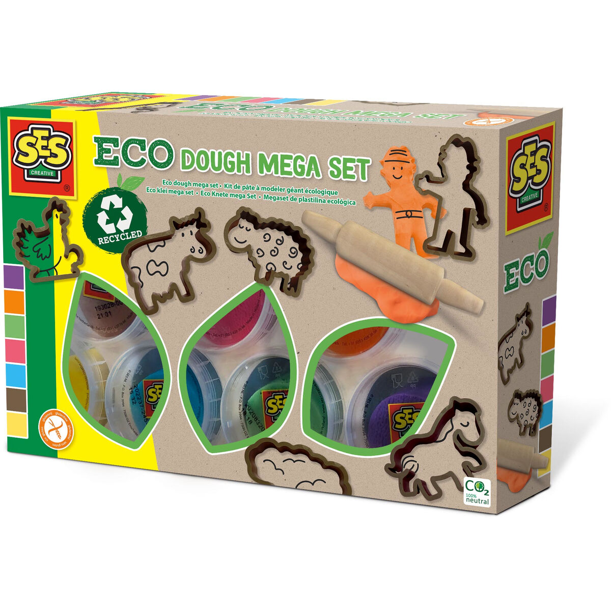 Joc de Plastilină SES Creative Eco Fara gluten - Jucarii si jocuri, Activități creative