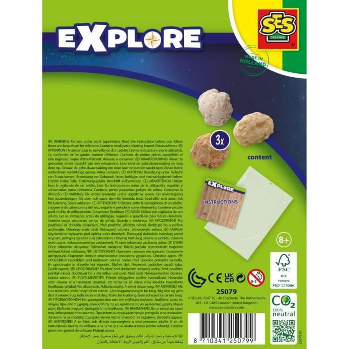 Joc de Masă SES Creative Explore Geodes (FR) - Jucarii si jocuri, Jocuri și accesorii