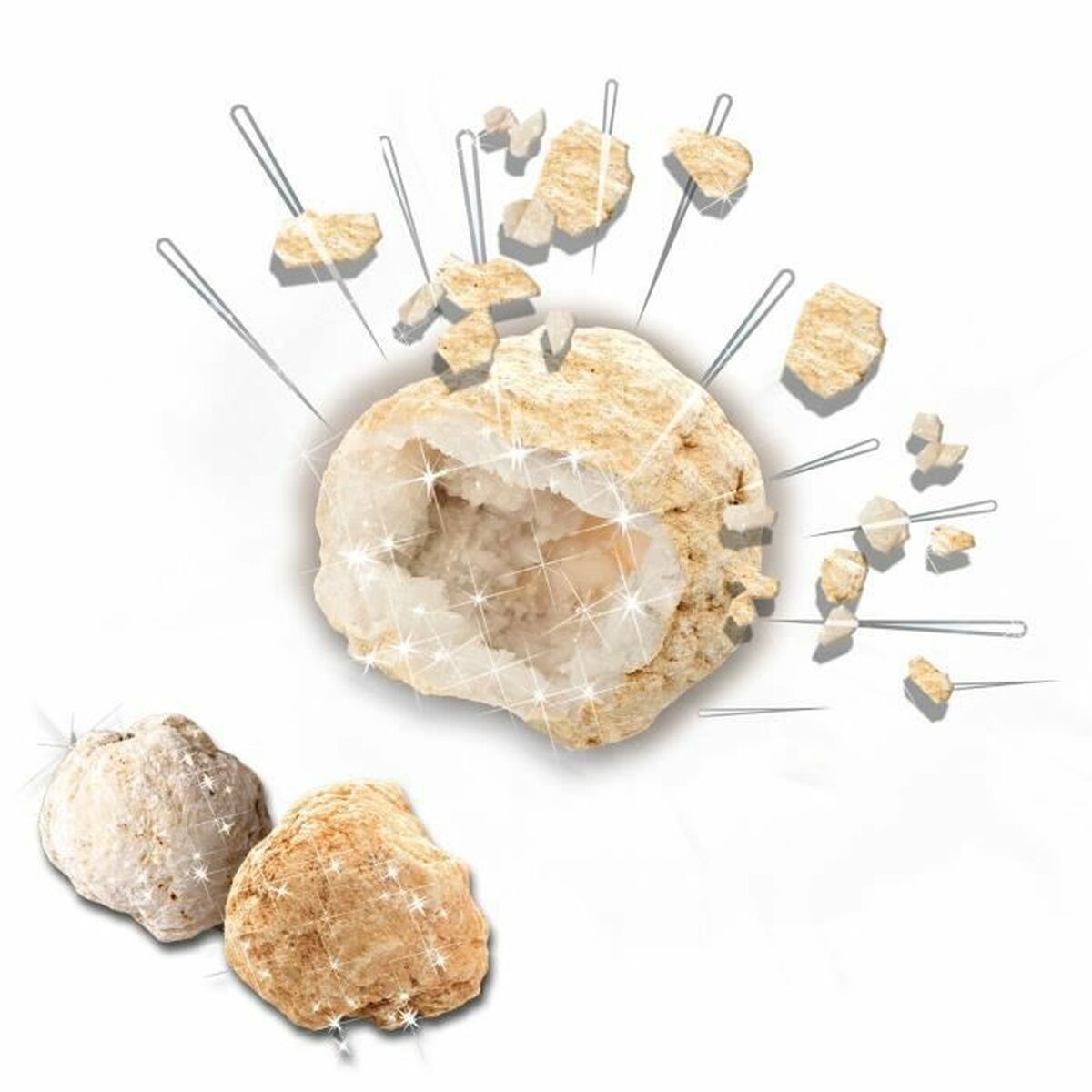 Joc de Masă SES Creative Explore Geodes (FR) - Jucarii si jocuri, Jocuri și accesorii