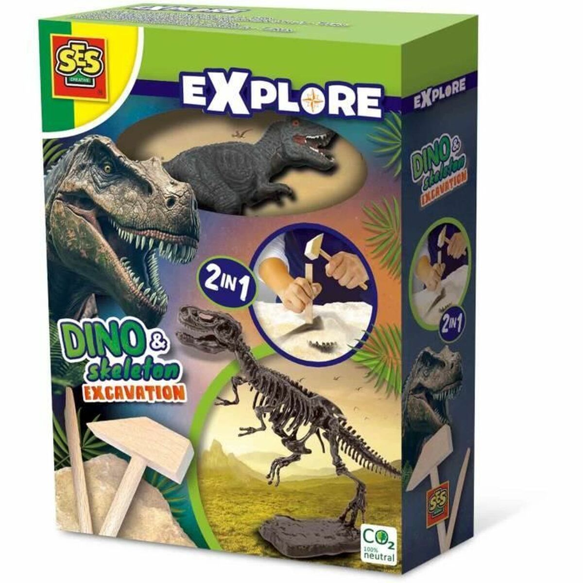 Joc de Excavare SES Creative T-rex - Jucarii si jocuri, Învățare și educație