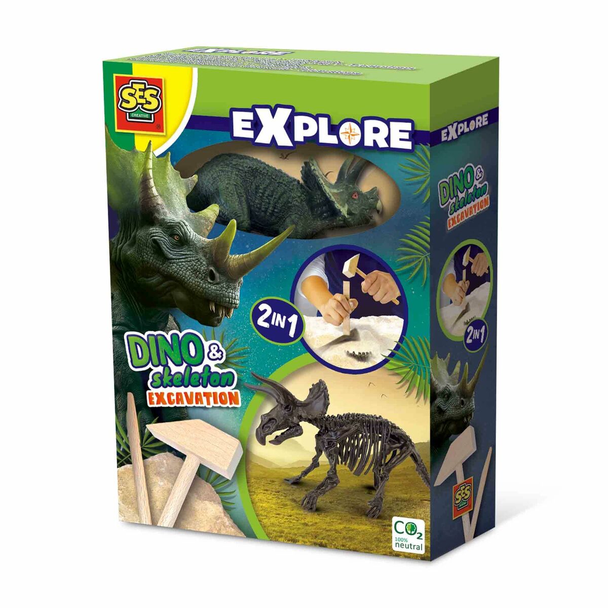 Joc de Excavare SES Creative Triceratops - Jucarii si jocuri, Învățare și educație