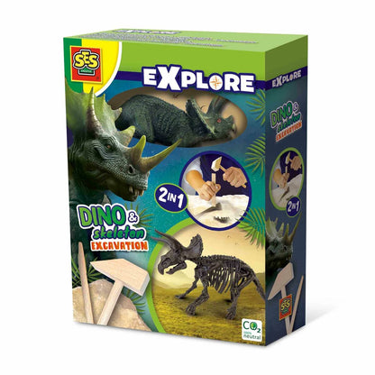 Joc de Excavare SES Creative Triceratops - Jucarii si jocuri, Învățare și educație