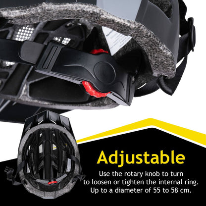 Cască de Ciclism pentru Adulți Dunlop M Negru Lumină LED - Sport și în aer liber, Ciclism