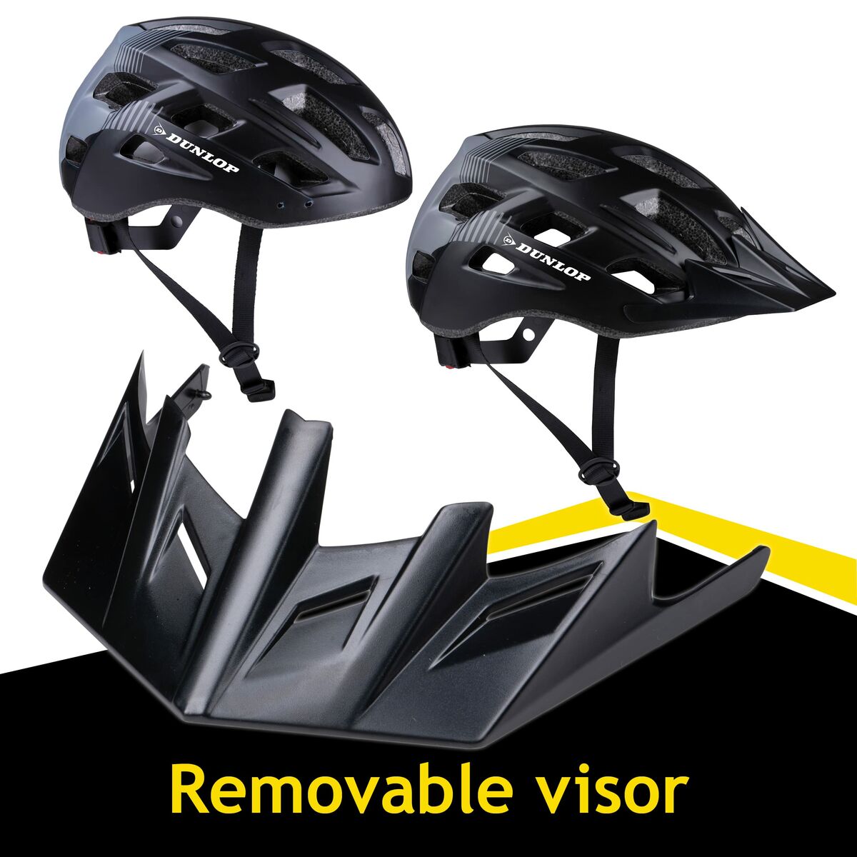 Cască de Ciclism pentru Adulți Dunlop M Negru Lumină LED - Sport și în aer liber, Ciclism