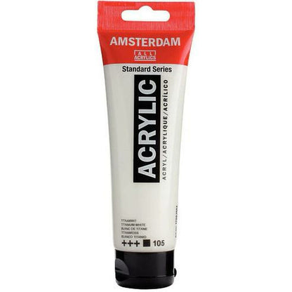 Vopsea acrilică Talens Amsterdam Alb 120 ml (3 Unități) - Birou și papetărie, Arte și Meserii