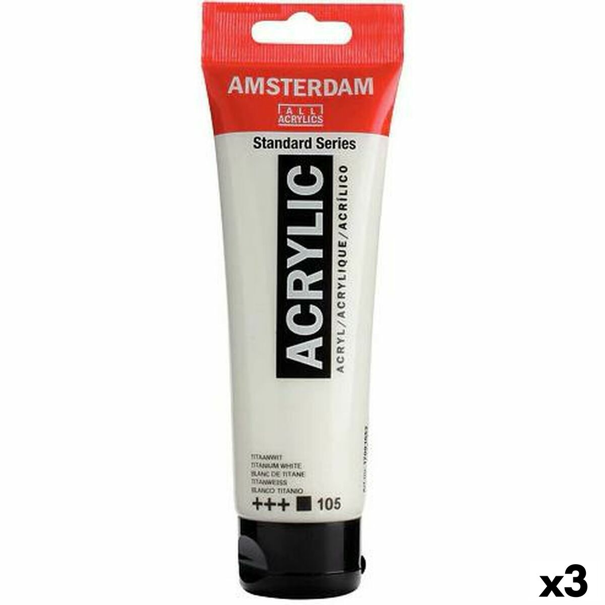 Vopsea acrilică Talens Amsterdam Alb 120 ml (3 Unități) - Birou și papetărie, Arte și Meserii