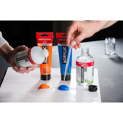 Vopsea acrilică Talens Amsterdam Cyan 120 ml (3 Unități) - Birou și papetărie, Arte și Meserii