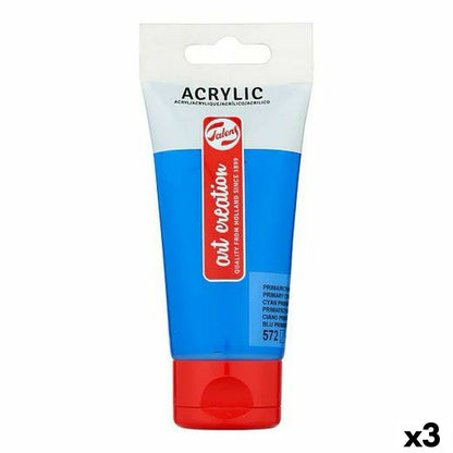 Vopsea acrilică Talens Art Creation Cyan 75 ml (3 Unități) - Birou și papetărie, Arte și Meserii