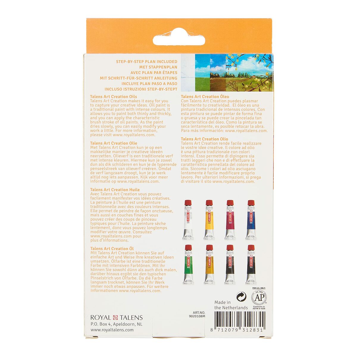 Tablou Talens Art Creation Multicolor 12 ml 8 Piese - Birou și papetărie, Arte și Meserii