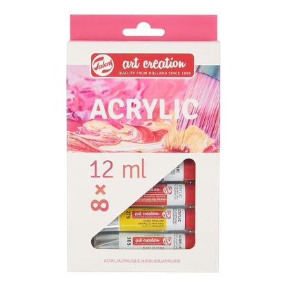 Set de pictură în acrilic Talens Multicolor 12 ml 8 Piese - Birou și papetărie, Arte și Meserii