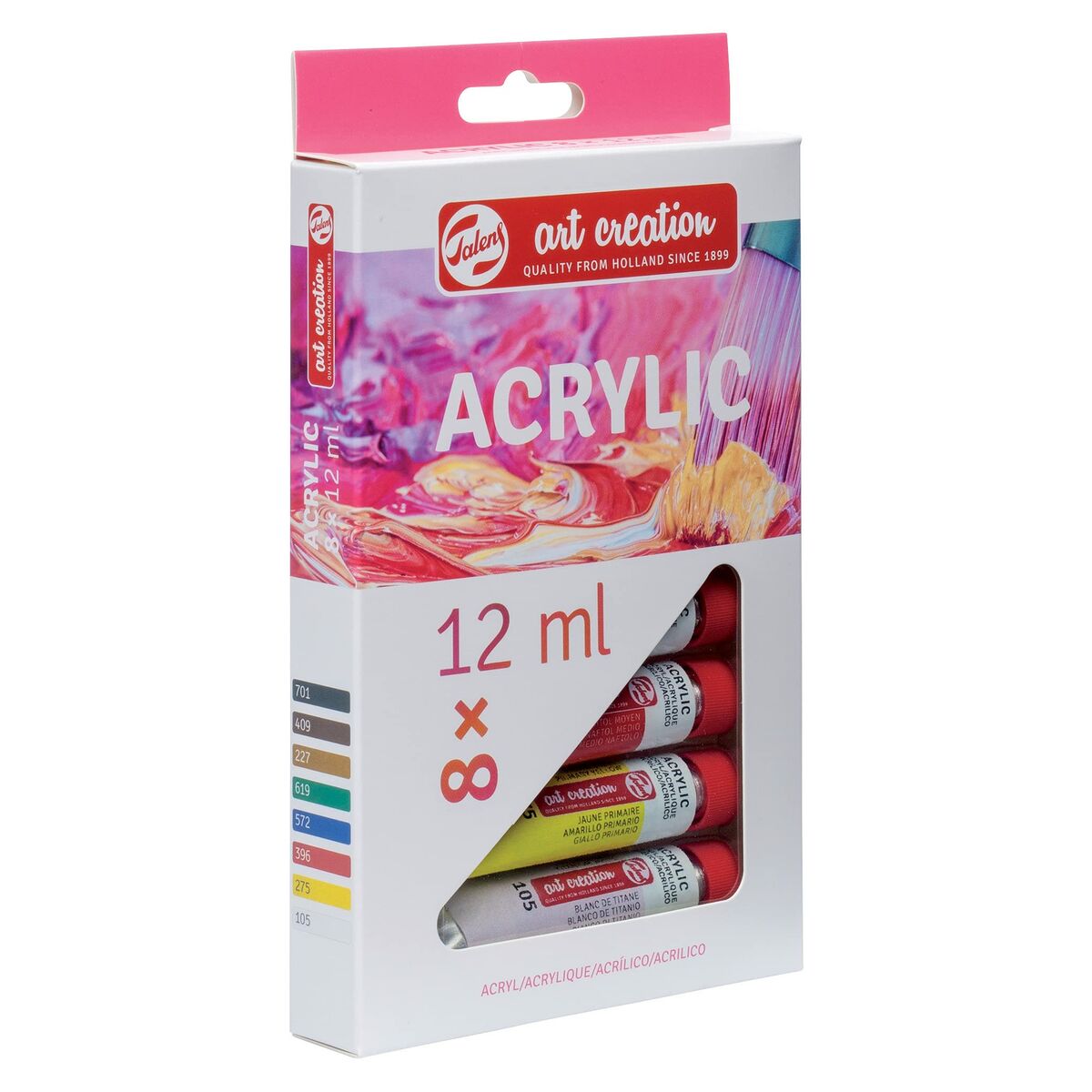 Set de pictură în acrilic Talens Multicolor 12 ml 8 Piese - Birou și papetărie, Arte și Meserii