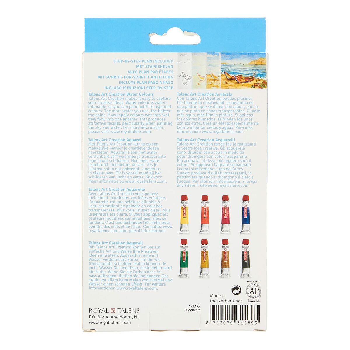 Tablou Talens Art Creation Multicolor 12 ml 8 Piese - Birou și papetărie, Arte și Meserii
