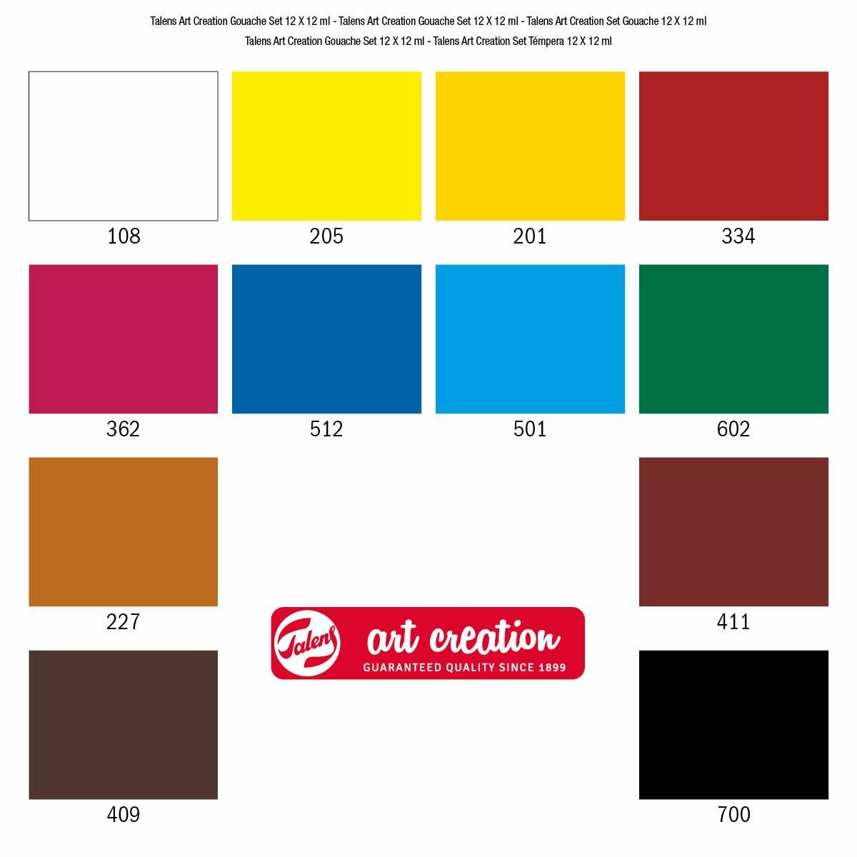 Tablou Talens Art Creation Multicolor 12 ml 12 Piese - Birou și papetărie, Arte și Meserii