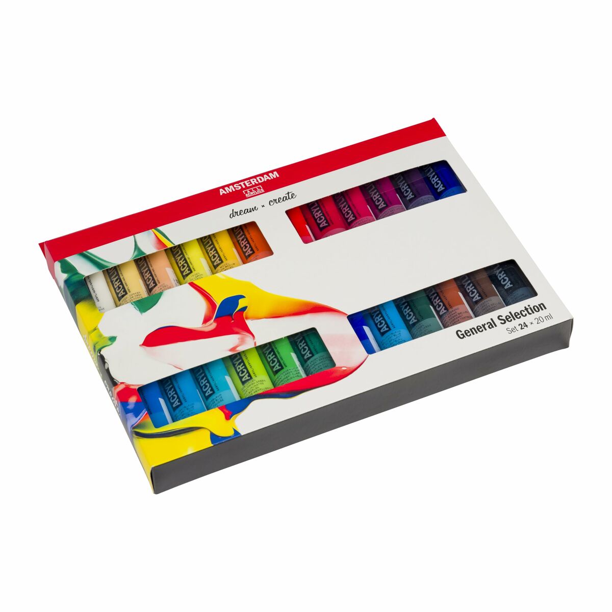 Set de pictură în acrilic Talens Multicolor 20 ml 24 Piese (3 Unități) - Birou și papetărie, Arte și Meserii