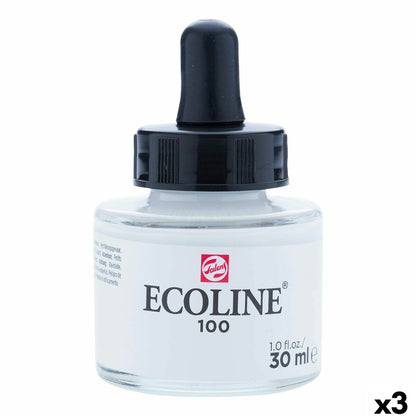 Acuarele Talens Ecoline Alb 30 ml (3 Unități) - Birou și papetărie, Arte și Meserii