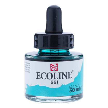 Acuarele Talens Ecoline Verde Turcoaz 30 ml (3 Unități) - Birou și papetărie, Arte și Meserii