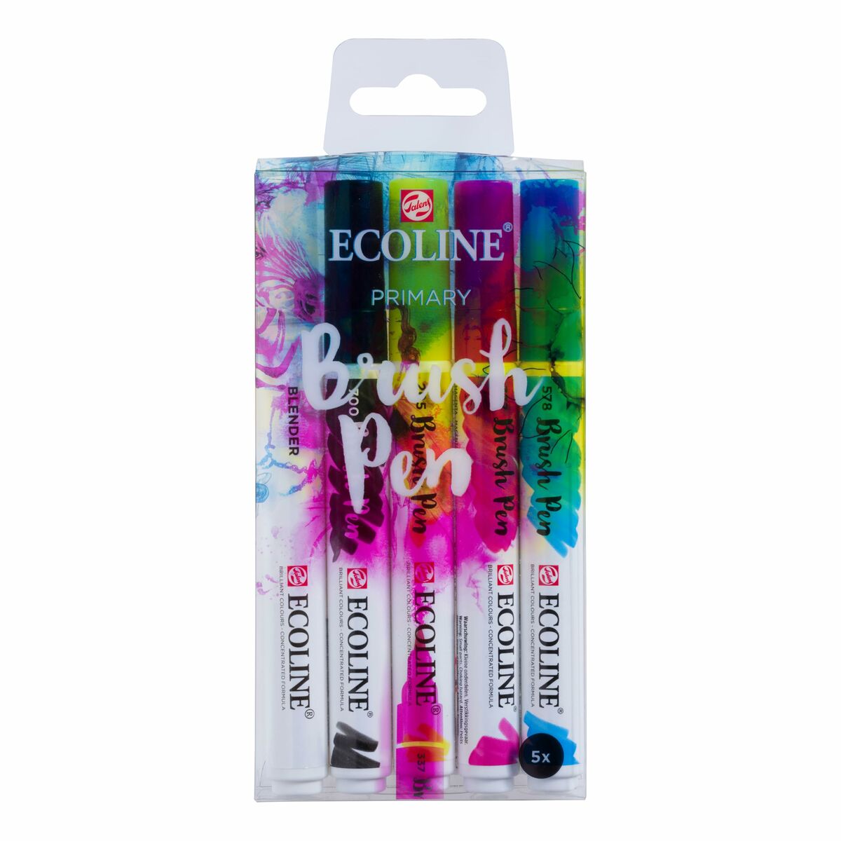 Set de Carioci Talens Ecoline BRUSH PEN Multicolor 5 Piese - Birou și papetărie, Pixuri, creioane și articole de scris