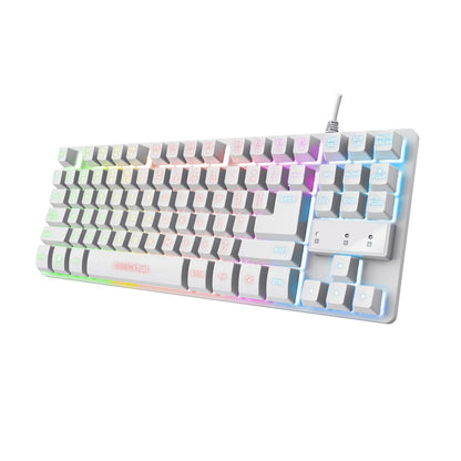Tastatură Gaming Trust GXT 833W THADO Alb Multicolor QWERTY Qwerty US - Tehnică de calcul, Accesorii