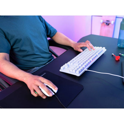 Tastatură Gaming Trust GXT 833W THADO Alb Multicolor QWERTY Qwerty US - Tehnică de calcul, Accesorii