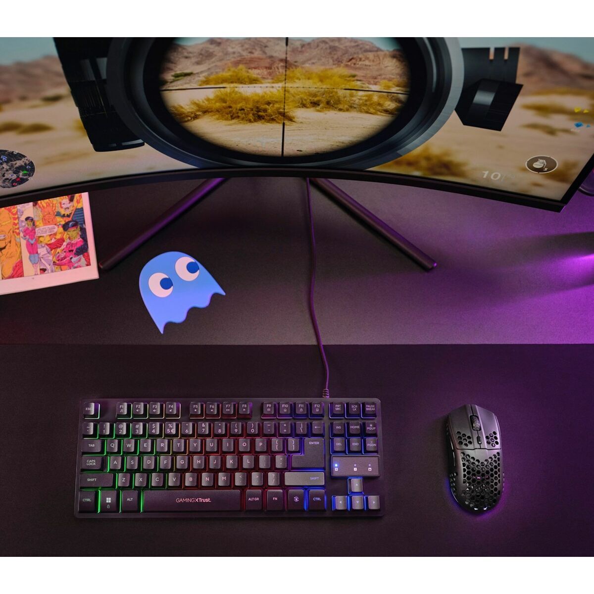 Mouse Gaming Trust GXT 929 4800 dpi Negru - Tehnică de calcul, Accesorii