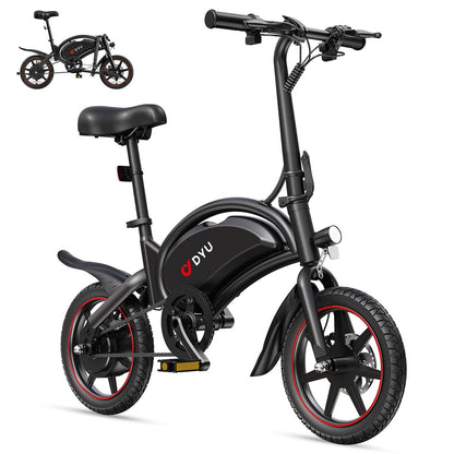 Bicicletă Electrică DYU DYU-D3S-001 Negru 250 W 10 Ah 14" - Sport și în aer liber, Ciclism