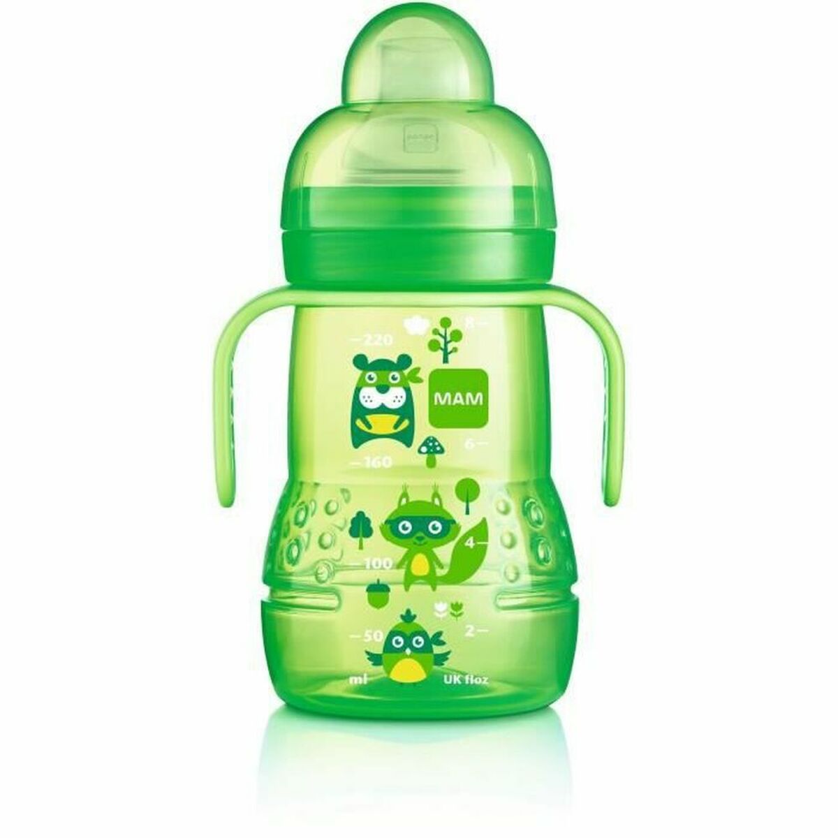 Biberon copil MAM Transition Verde 220 ml - Bebelus, Alăptarea și hrănirea