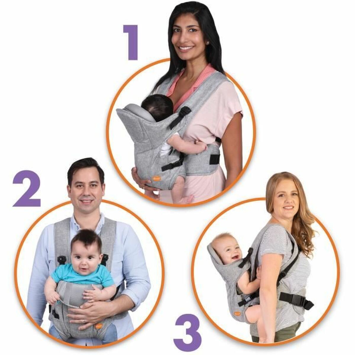 Rucsac port bebe Dreambaby Oxford Gri + 3 ani 15 kg - Sport și în aer liber, Camping și drumeții
