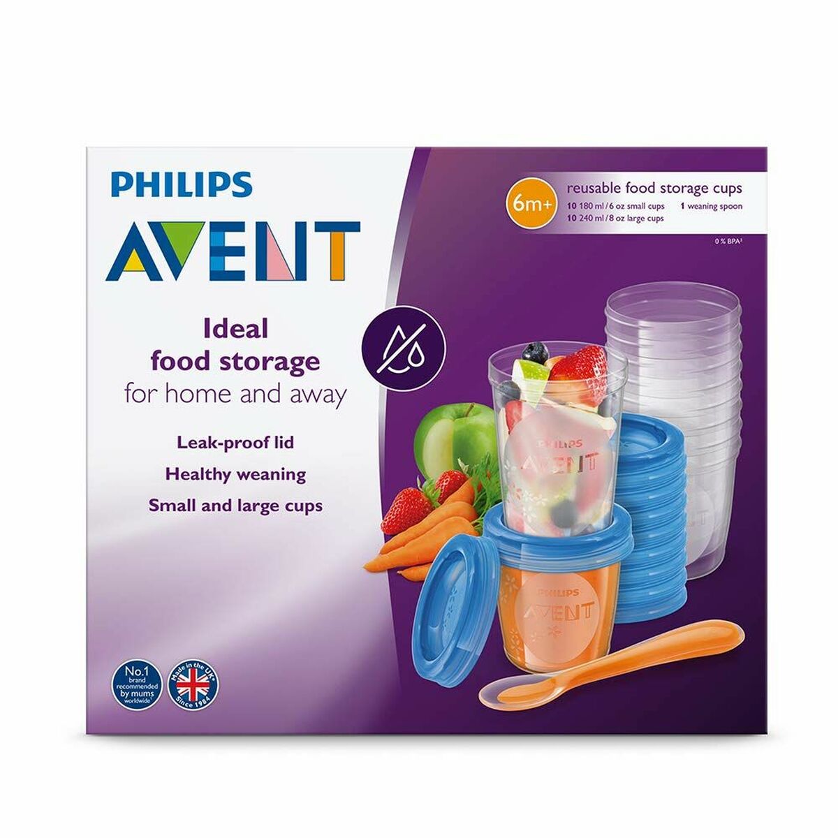 Set de recipiente pentru mâncare de bebe Philips SCF721 / 20 - Bebelus, Alăptarea și hrănirea