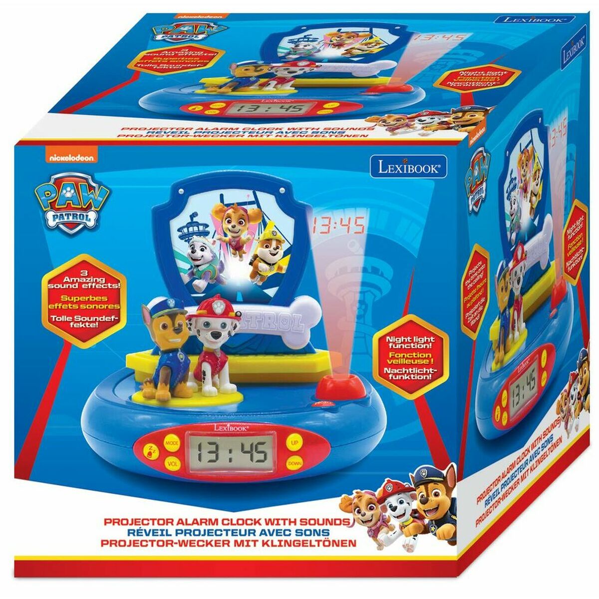 Ceas Deșteptător Lexibook The Paw Patrol Proiector - Jucarii si jocuri, Jucării electronice