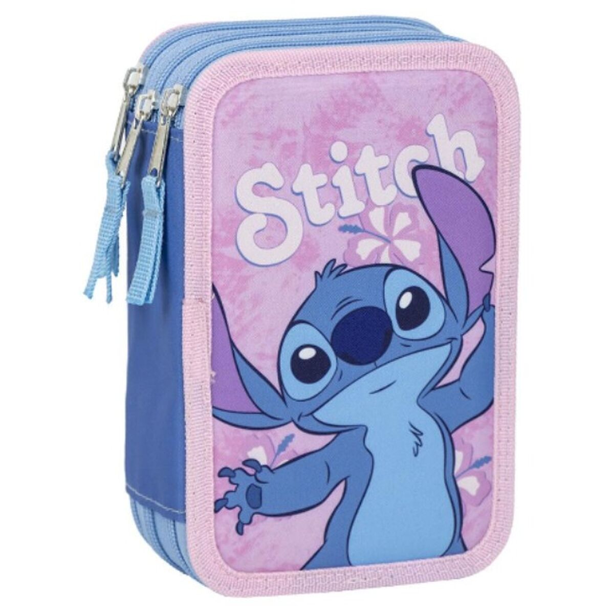 Penar Triplu Stitch Roz 12,5 x 6,5 x 19,5 cm - Birou și papetărie, Material școlar și educațional