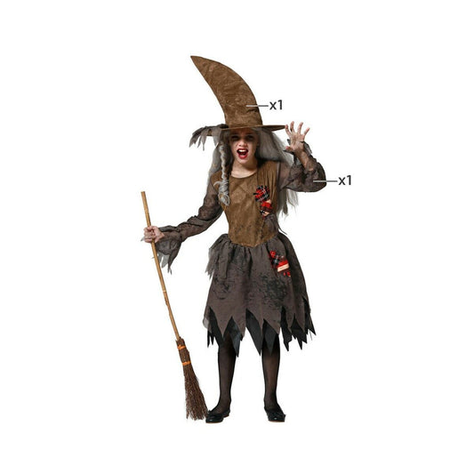 Costum Deghizare pentru Copii Verde Vrăjitoare (2 Piese) - Jucarii si jocuri, Costume și accesorii