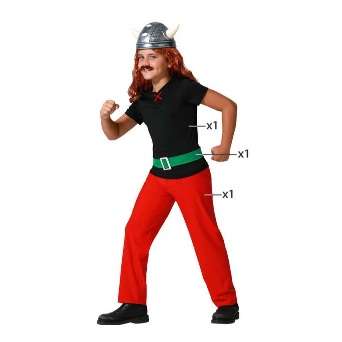 Costum Deghizare pentru Copii Roșu Viking - Jucarii si jocuri, Costume și accesorii